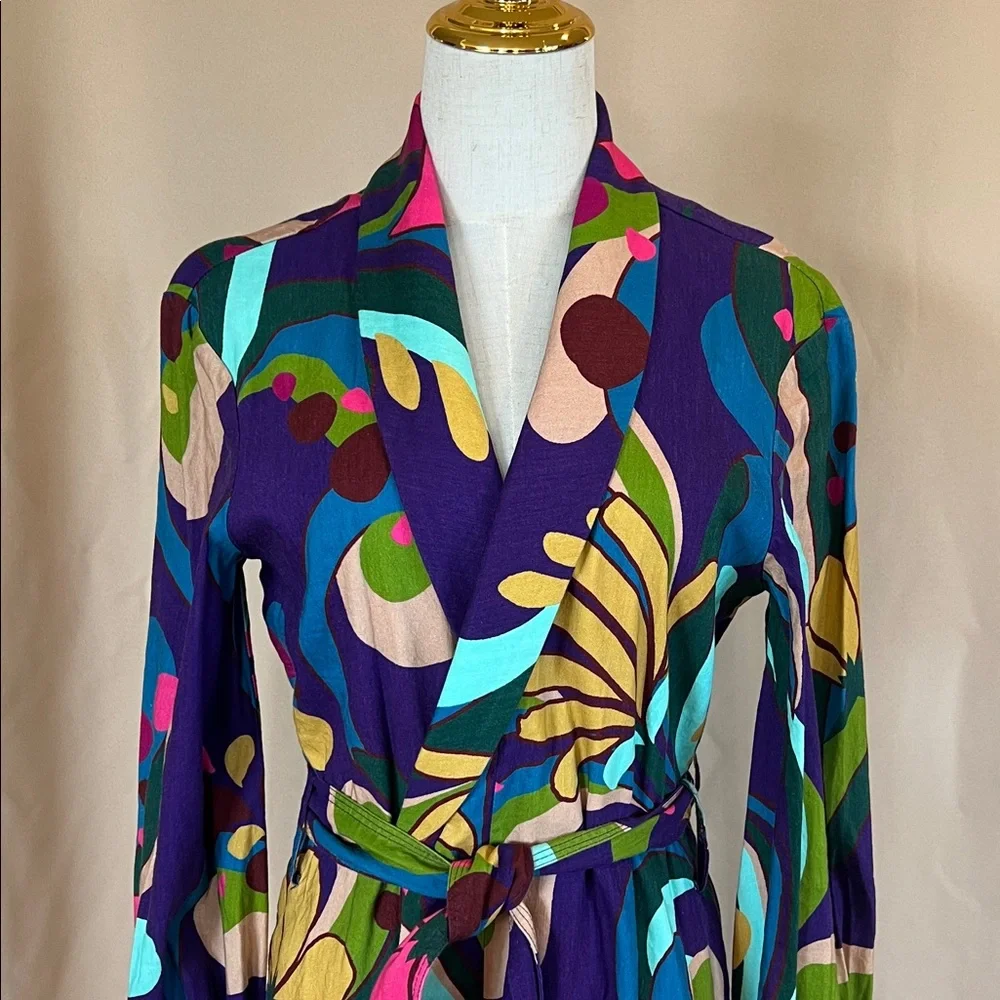 INC Colorful Abstract Patterned Robe - Picture 2 of 4